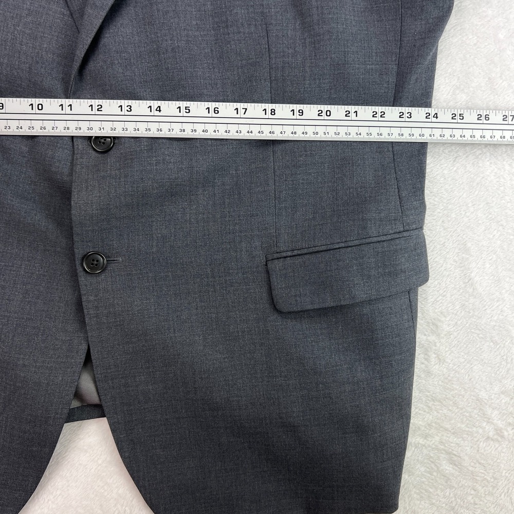 Jos A Bank 1905 Men Sz 50R Sport Coat Blazer Jacket Tailored Fit Wool Gray - Picture 13 of 16